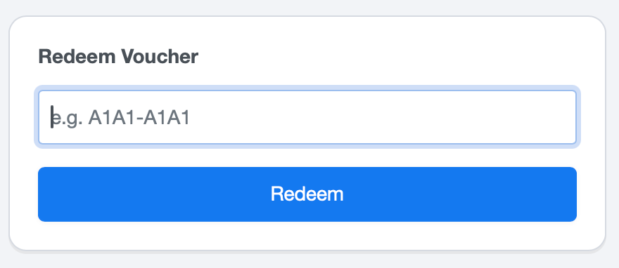 Redeem Voucher for Share2.io